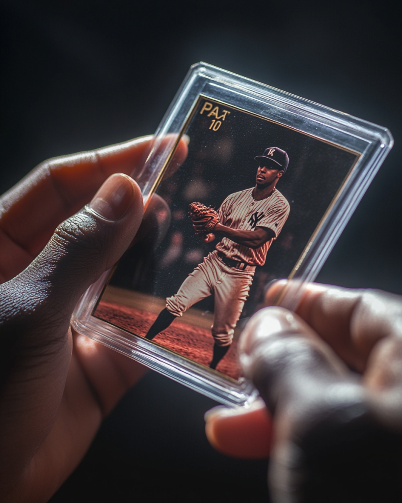 PSA graded baseball card in protective slab — grading increases baseball card values significantly